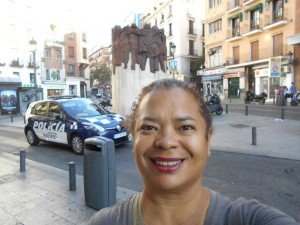 Walkabout with the Memorial of the 1977 Massacre behind