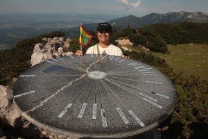 At 1666 metres -the very top of Velika Planina. Photo by Lojze Kalinsek