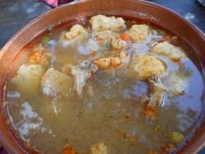 Obara - chicken soup with dumplings