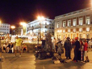 Puerta del Sol at night